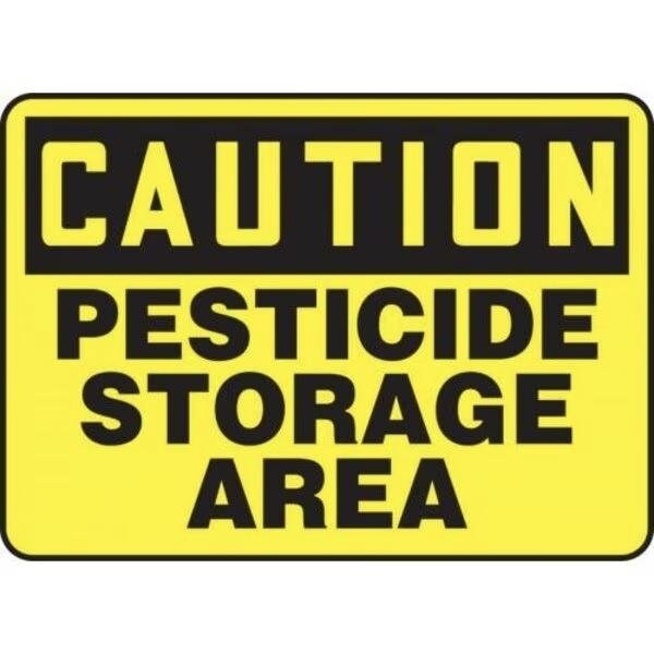 Accuform OSHA CAUTION SAFETY SIGN PESTICIDE MCHL653XT MCHL653XT - main